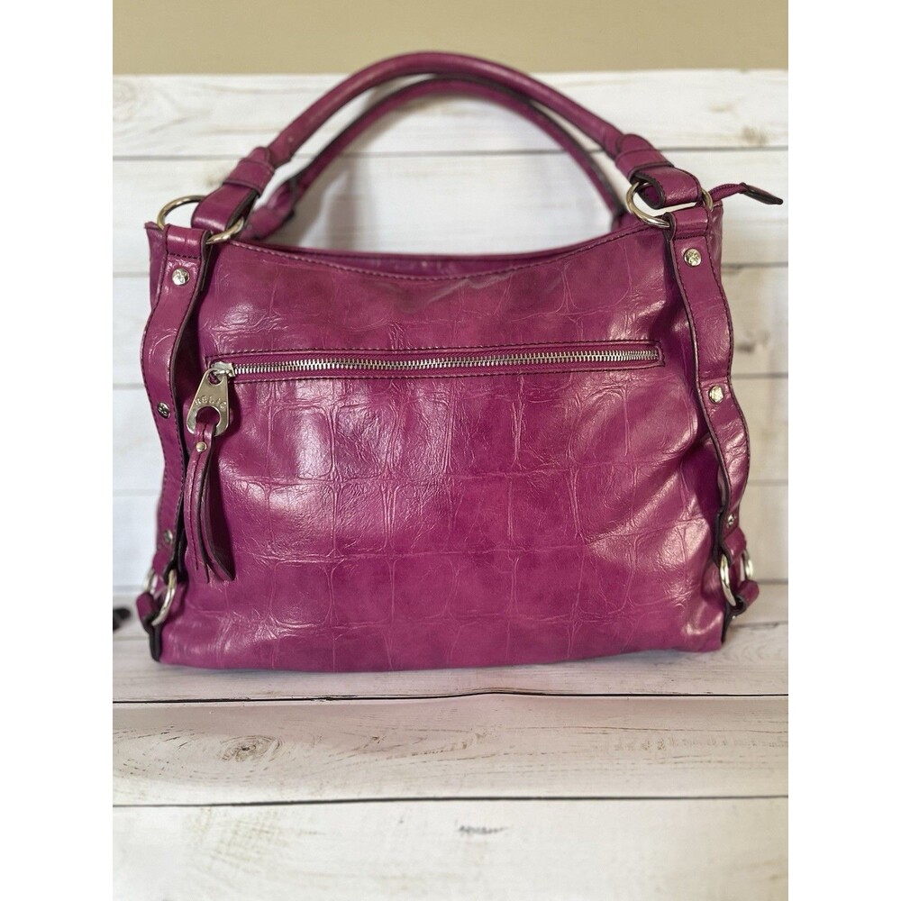 Relic Brand Magenta Colored Shoulder Bag Outside Zipper Pocket Slouchy Boho